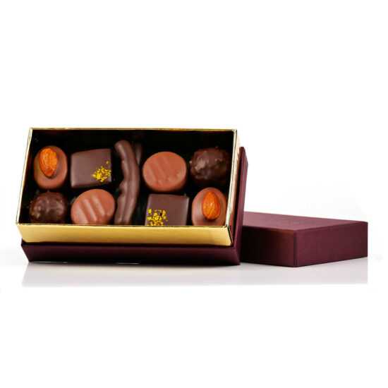 Ballotin Premium de Chocolats Noirs et au Lait 200g